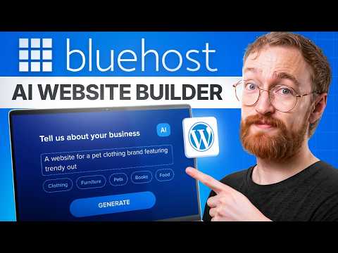 Bluehost AI Website Builder Tutorial 2026 - Step by Step for Beginners