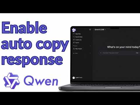 How To Enable Auto Copy Response In Qwen AI 2026: The Ultimate Complete Step By Step Tutorial!!