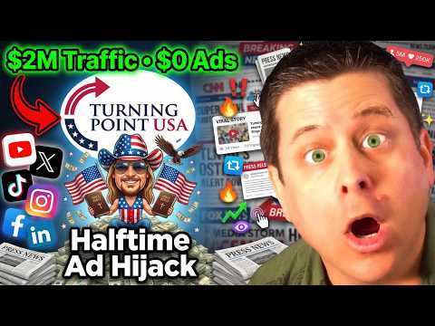 Super Fast Traffic Methods To Make Money Online - Superbowl - Turning Point USA Example!