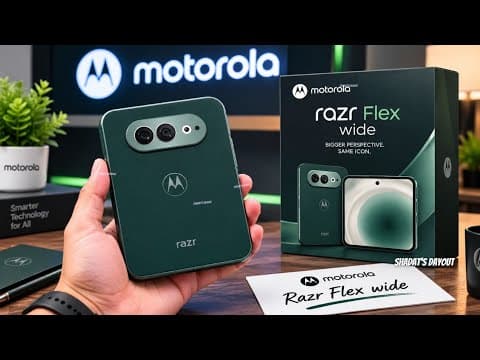 Motorola Razr Flex wide Official Teaser - IT's finally HERE