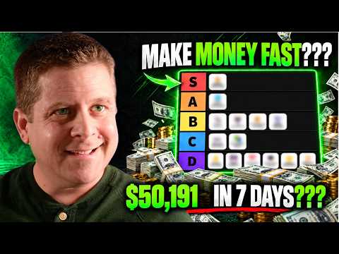 Ranking FAST Side Hustles And Business To Make Money Online!
