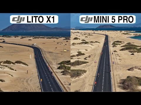 Dji Lito X1 Vs Dji Mini 5 Pro Camera Test Comparison