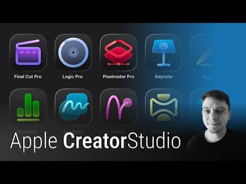 What is Apple Creator Studio? It's a $12.99/Month Creative Bundle