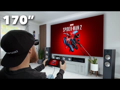 Gaming on a 170" OLED Screen: 240Hz Gaming Glasses!