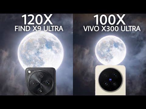 Oppo Find X9 Ultra VS Vivo X300 Ultra Live Zoom Test