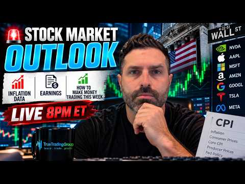 🚨 Stock Market Outlook: Inflation Data, Earnings & How To Make Money Trading This Week - LIVE 8pm ET