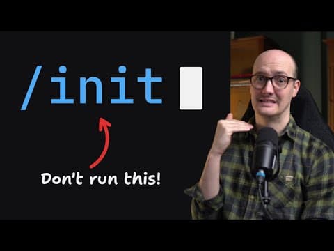 Never Run claude /init