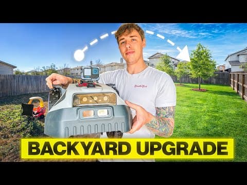 Full Backyard Upgrade Featuring ANTHBOT M9 Robot Lawn Mower