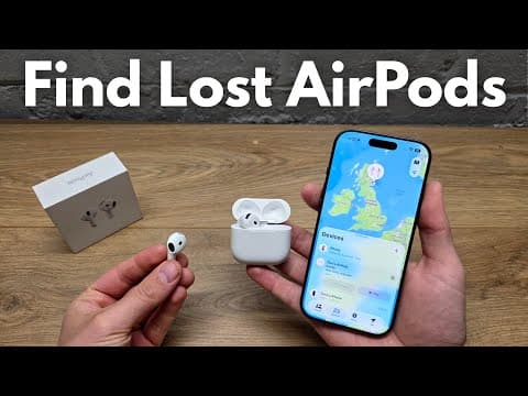 How to Find Lost AirPods - Works for ANY AirPods 5, 4, 3, 2, 1 + Pro 3, Pro 2, Pro
