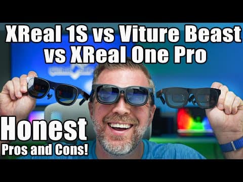 XReal 1S vs Viture Beast vs XReal One Pro - Through the Lens FOV, Brightness, Clarity, 3D, Gaming!