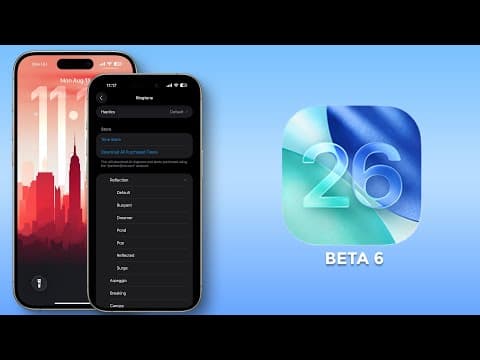 iOS 26 - Beta 6 - ALL NEW Features!