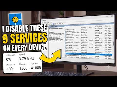 I Disable These 9 Background SERVICES to BOOST Windows PERFORMANCE