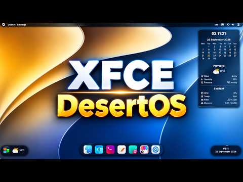 This Lightweight LINUX Distro Looks Like MacOS - DesertOS (XFCE)