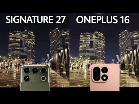 Motorola Signature 27 VS OnePlus 16 Camera Test