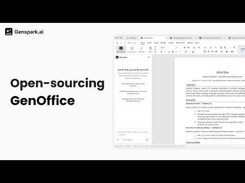 🚀 Meet GenOffice — the world's first full-featured open-source AI Office