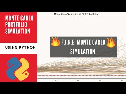 F.I.R.E. Monte Carlo Simulation Using Python