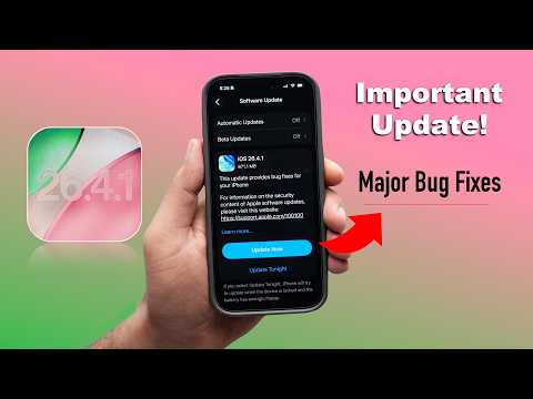 iOS 26.4.1 Released 🔥 Important Update! | New Features, Performance, Battery Life (HINDI)