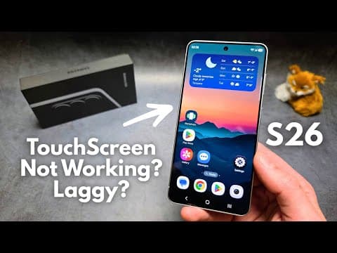 FIX - Samsung Galaxy S26 - Touch Screen Not Working Properly, Laggy or Unresponsive