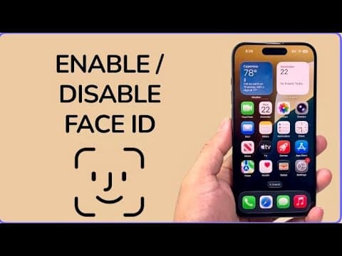 How To Enable / Disable Face ID On iPhone