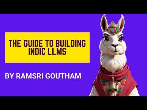 The guide to building Indic LLMs | Navarasa a finetuned model based on Google's Gemma