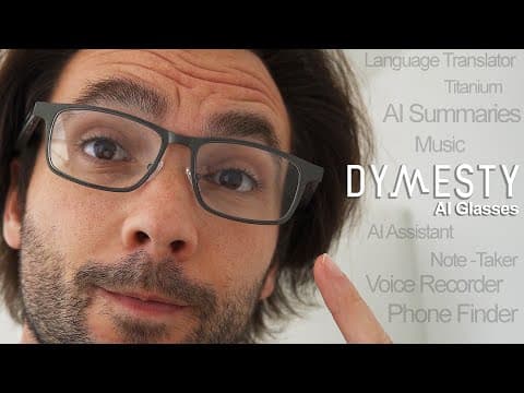 These Smart Glasses with AI Are Invisible! Dymesty AI Glasses Full Review