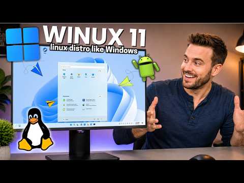 I Installed WINUX 11 on My OLD Laptop | Android + Windows 11 + Linux
