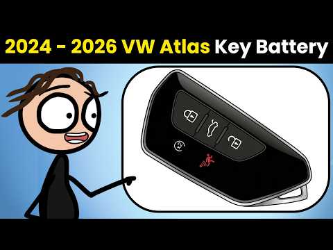 How To Change VOLKSWAGEN Atlas 2024-2026 Key Fob Battery (Step by Step Guide)
