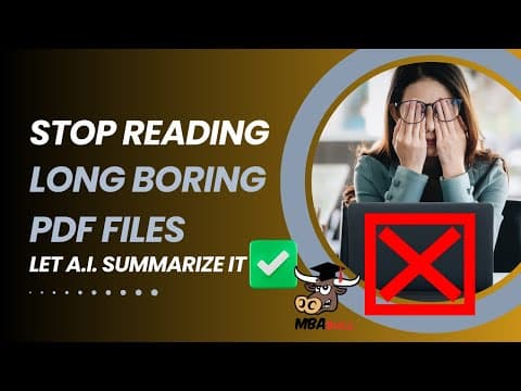 Do This BEFORE You Read Another LONG & BORING PDF Document  Report for Business or School, Easy #Ai