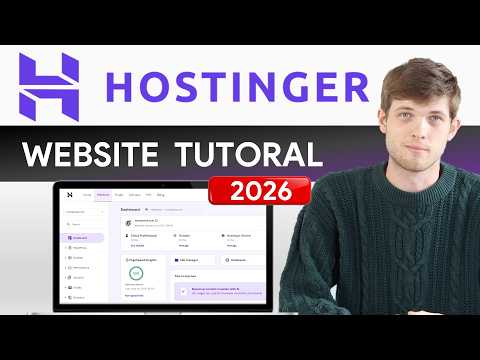 Hostinger Website Builder Tutorial 2026 (Step by Step)