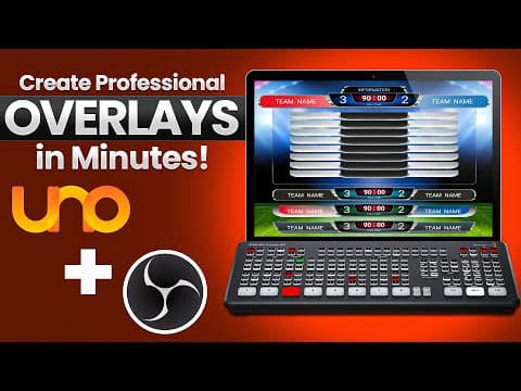 Create Professional Overlay Box in Easily with OBS Studio - Overlays.UNO Step by Step Tutorial