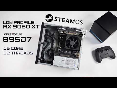 SteamOS on the Low Profile RX 9060 XT is INSANELY Fast!