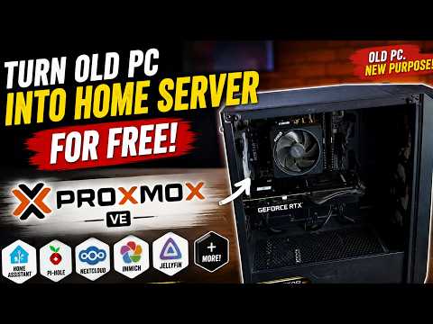 Turn Old PC Into Home Server For Free - Proxmox VE Server Guide!