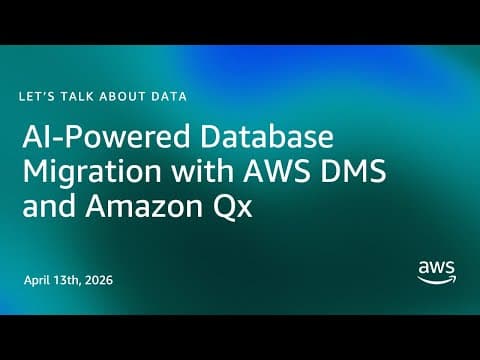 AI-Powered Database Migration with AWS DMS and Amazon Qx