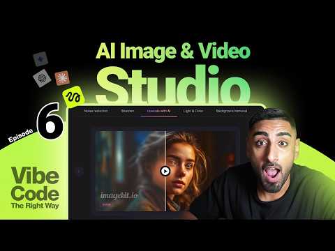 🟢 Let's Vibe Code an Image & Video Editing Studio with AI! | Beginner Series Ep #6 (Cursor, Clerk)