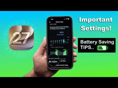 iOS 27 Battery Drain? Main Reason & Tips To Increase Battery Life (HINDI)