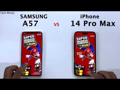 SAMSUNG A57 vs iPhone 14 Pro Max - Speed Test