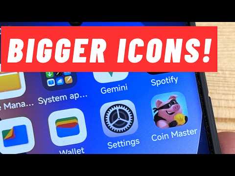 How to Make ICONS & FONTS BIGGER on Xiaomi REDMI Phones