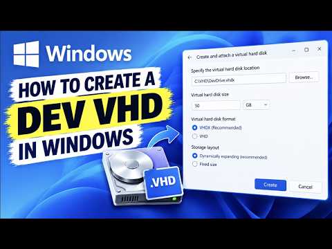 How To Create A Dev Drive In Windows 11 2026: Ultimate VHD Setup For Max Developer Performance!