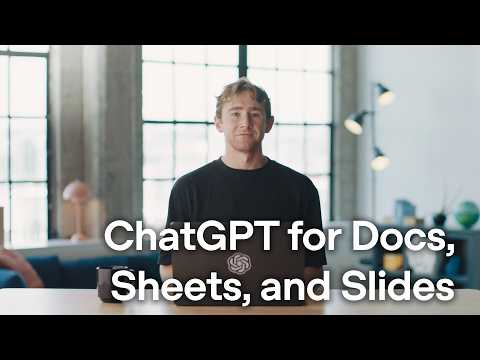 Work with docs, sheets, and slides in ChatGPT
