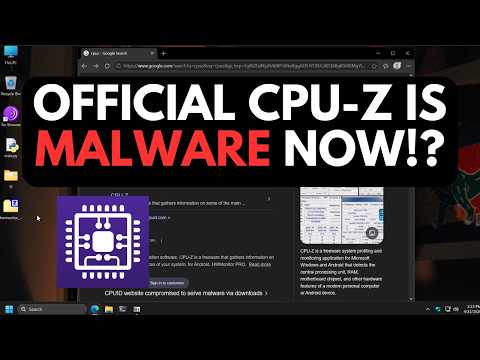 CPU-Z and HWMonitor are Malware!?