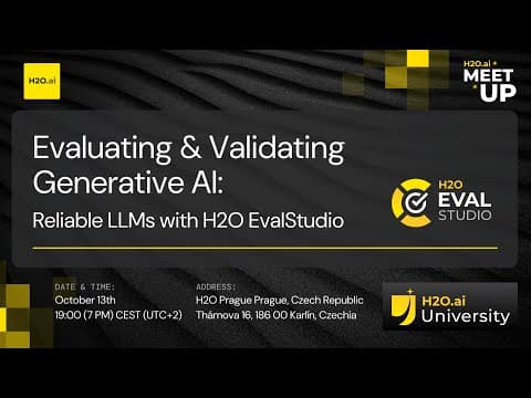 Evaluating Generative AI Models with EvalStudio | Prague Meetup