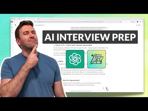 How to Use AI to Prep for Your Next Data Job Interview | DEMO