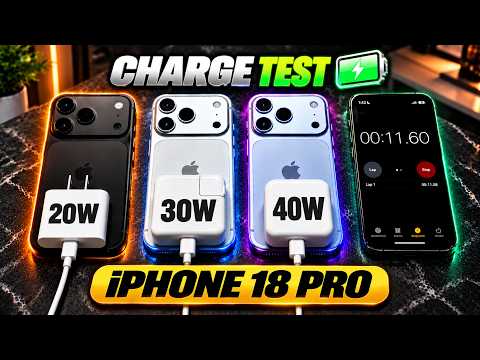iPhone 18 Pro Charging Test: Does 40W Actually Make a Difference?