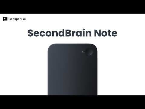 🚀 Meet SecondBrain Note — A card-thin AI voice recorder