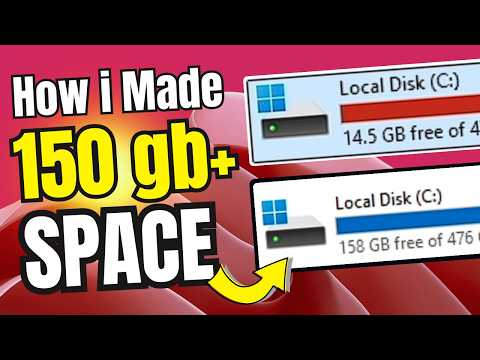 How I CLEANED C DRIVE and Got 150GB + Space INSTANTLY