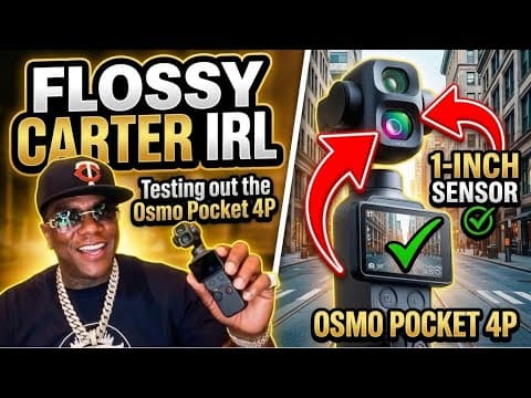 Flossy Carter IRL - Testing Out The DJI Osmo Pocket 4P