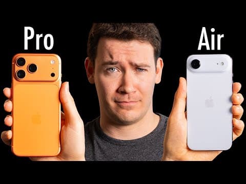 iPhone Air vs. 17 Pro/Pro Max - Which Should You Buy?