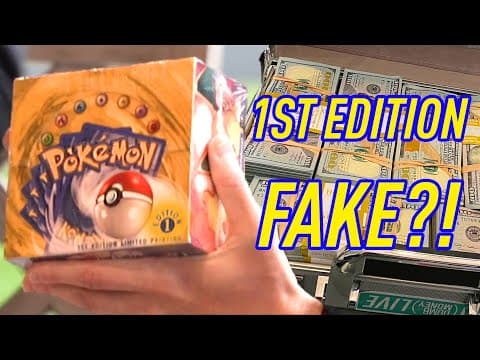 FAKE $375K Pokemon 1ST EDITION Box Opening