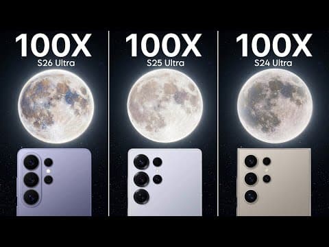 Samsung Galaxy S26 Ultra VS Galaxy S25 Ultra VS Galaxy S24 Ultra Live Zoom Test Comparison