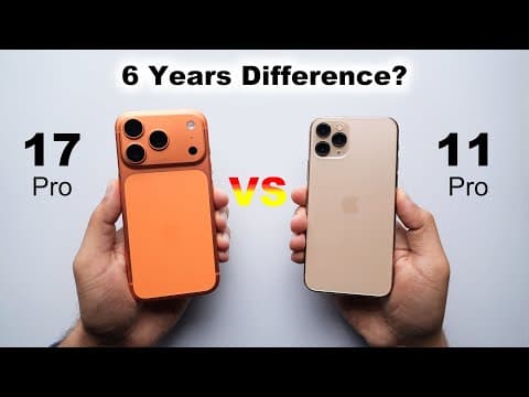 iPhone 17 Pro vs iPhone 11 Pro Speed & Camera Test 🔥 6 Years Difference? (HINDI)